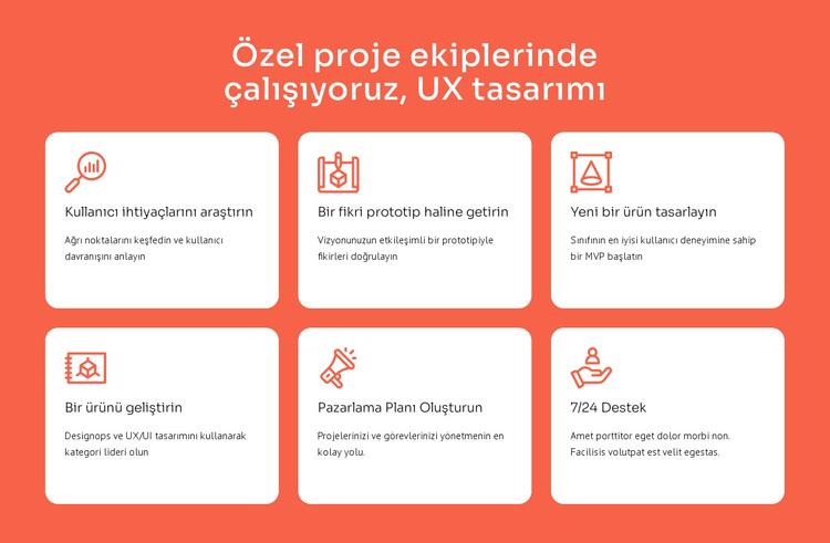 UX tasarım uzmanlığı WordPress Teması