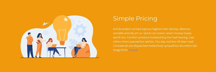 Price example WordPress Theme