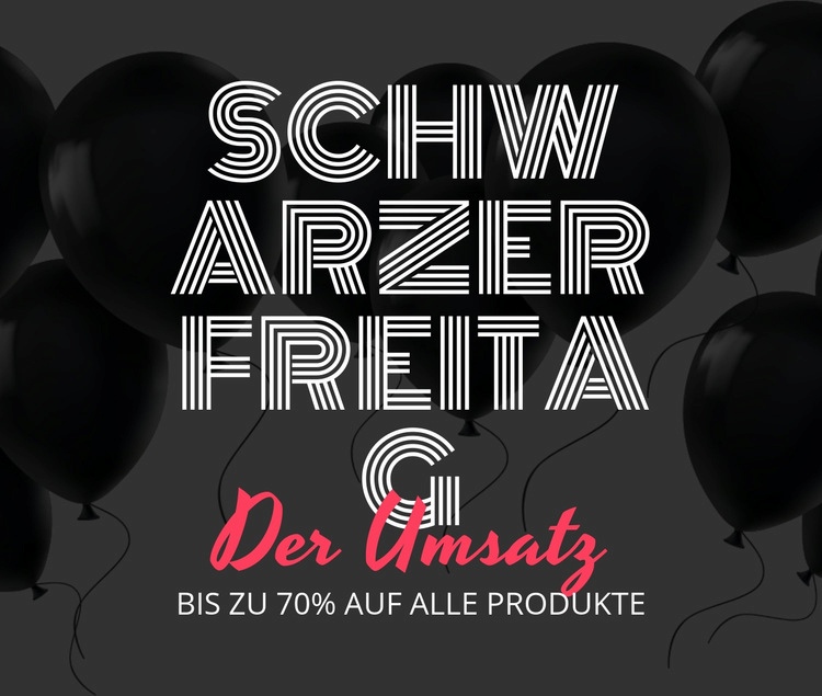 Bis zu 70% Rabatt auf alle Produkte Website design