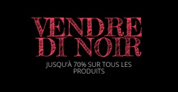 Les Offres Du Black Friday Seront De Retour - Modèle Professionnel D'Une Page