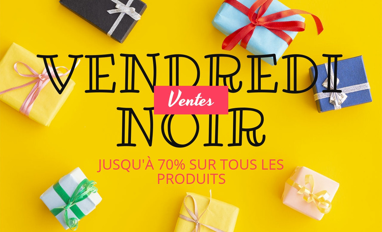 Bloc de vente avec fond créatif Thème WordPress