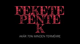 A Fekete Péntek Ajánlatok Visszatérnek – Csodálatos Sablon Létrehozása