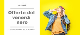 Vendita Di Abbigliamento - Mockup Di Sito Web Moderno