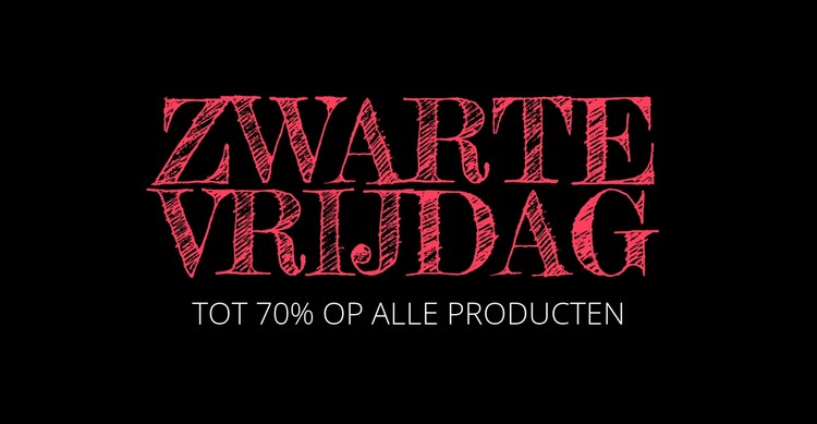 Black Friday-deals komen terug CSS-sjabloon