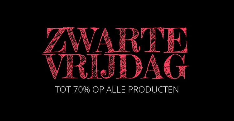 Black Friday-deals komen terug Sjabloon voor één pagina