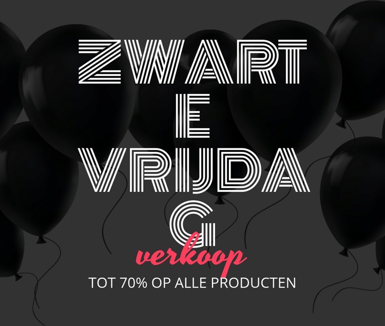 Tot 70% korting op alle producten Website ontwerp