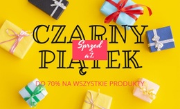 Sprzedaż Blok Z Kreatywnym Tłem - HTML Ide