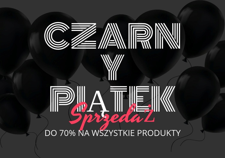 Do 70% zniżki na wszystkie produkty Projekt strony internetowej