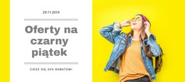 Wyprzedaż Odzieży - Szablon Jednej Strony