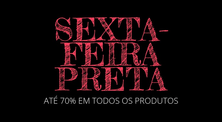 As ofertas da Black Friday estarão de volta Construtor de sites HTML