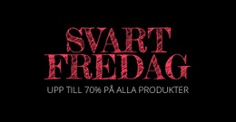 Black Friday -Erbjudanden Kommer Tillbaka Målsidesmall