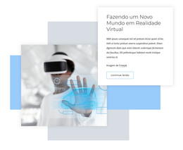 Modelo De Design Para Novo Mundo De Realidade Virtual