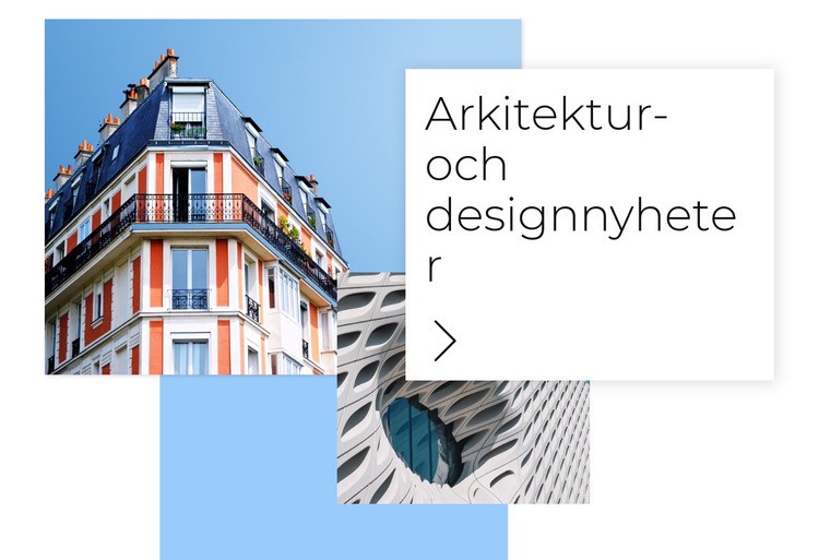 Arkitekturnyheter HTML-mall