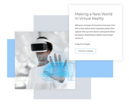 New World Of Virtual Reality - Drag & Drop WordPress Theme