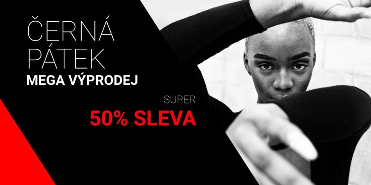 Mega výprodej Black Friday Šablona CSS