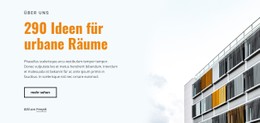 Website-Design Für Ideen Für Urbane Räume