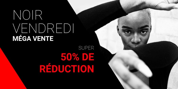 Méga vente du vendredi noir Modèle CSS