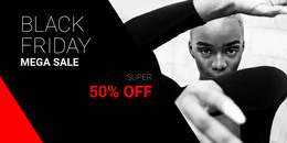 Black Friday Mega Sale - HTML Landing Page