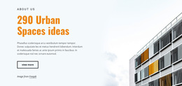 Urban Spaces Ideas - Beautiful HTML5 Template