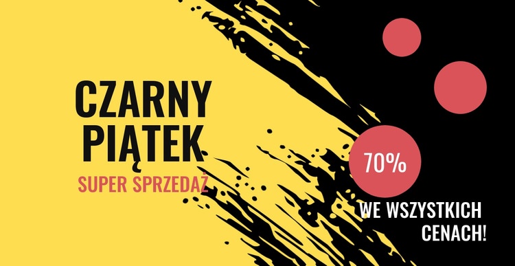 Wyprzedaż we wszystkich cenach Projekt strony internetowej