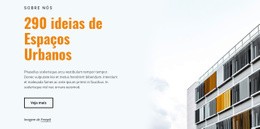 Ideias De Espaços Urbanos - Lindo Modelo HTML5