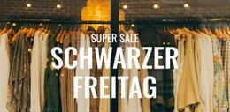 Black Friday Boutique Verkauf