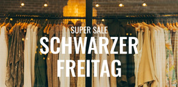 Black Friday Boutique Verkauf