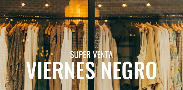 Venta de boutique de viernes negro Diseño de páginas web