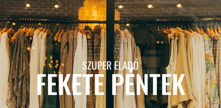 Fekete péntek butik akció HTML Sablon