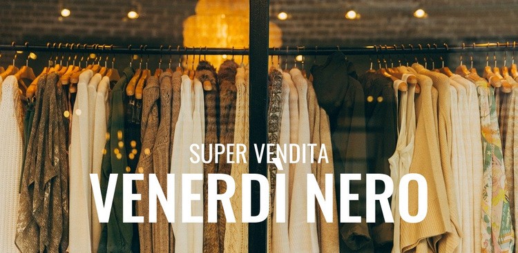 Vendita boutique venerdì nero Costruttore di siti web HTML