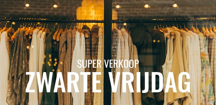 Zwarte vrijdag boutique verkoop CSS-sjabloon