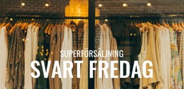 Malldemo För Black Friday Boutique Rea