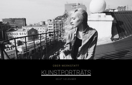 Professionelle Kunstporträts - Responsive Website