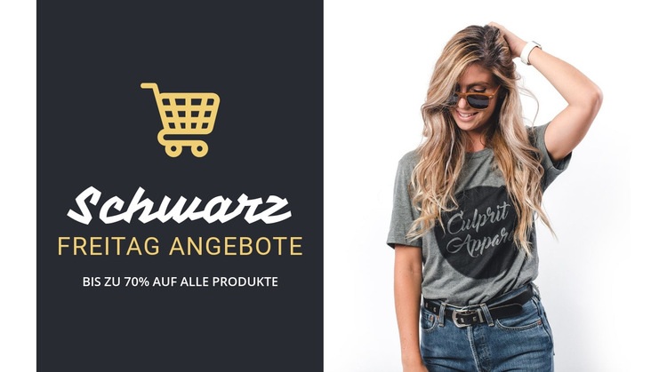 Die besten Black Friday Angebote HTML5-Vorlage