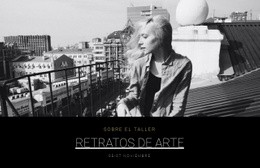 Maqueta De Sitio Web Gratuita Para Retratos De Arte Profesionales