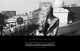 Portraits D'Art Professionnels - Meilleur Thème WordPress