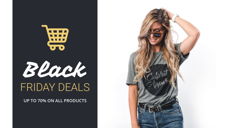 The best Black Friday deals Homepage Design