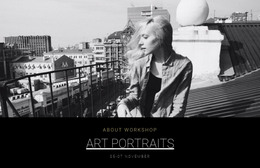 Professional Art Portraits - Free Homepage Design