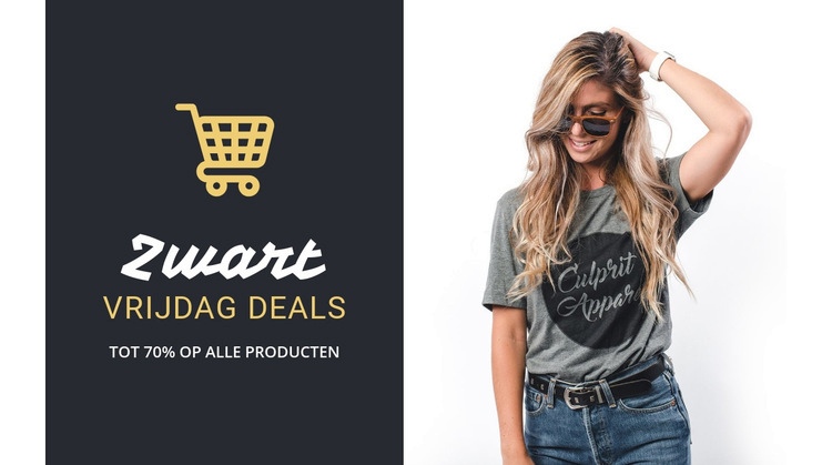 De beste Black Friday-deals Sjabloon voor één pagina