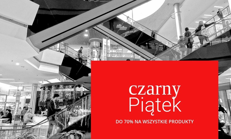 Nasza wyprzedaż odzieży Makieta strony internetowej