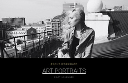 Professional Art Portraits - Landing Page