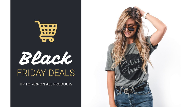 The best Black Friday deals Wix Template Alternative