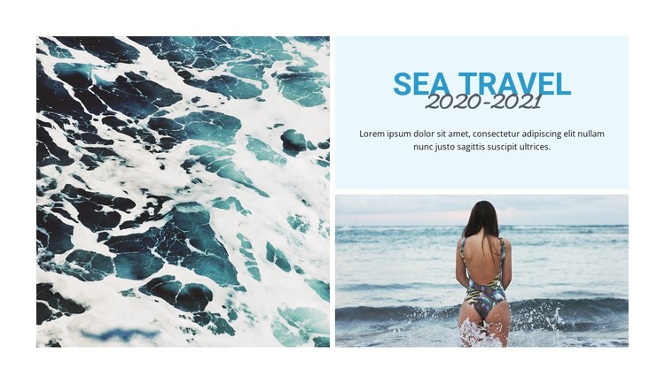 Travel beach tours CSS Template