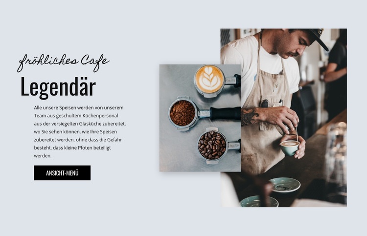 Cafe Bäckerei HTML Website Builder