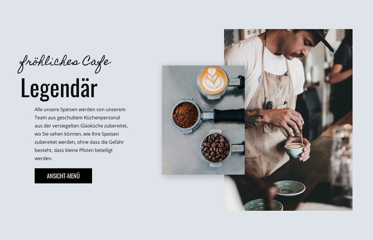 Cafe Bäckerei Website Builder-Vorlagen