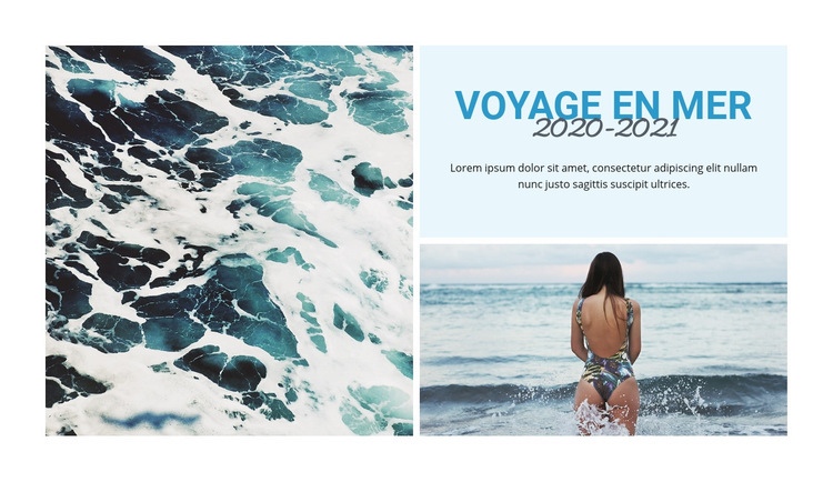 Voyages à la plage Modèle Joomla