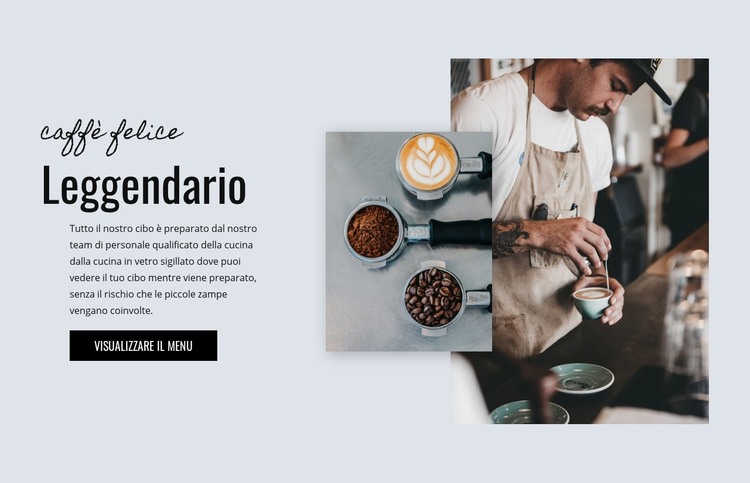 Panetteria Cafe Costruttore di siti web HTML