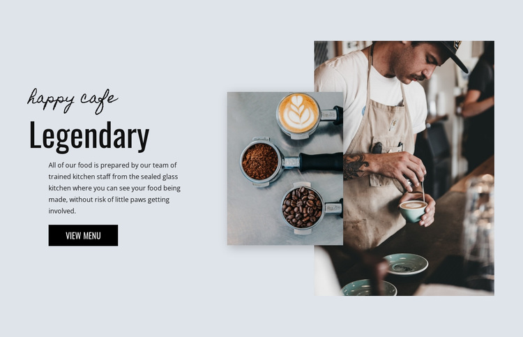 Cafe bakery Joomla Page Builder