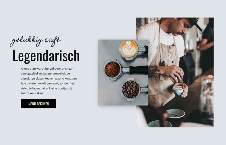 Cafe bakkerij HTML-sjabloon