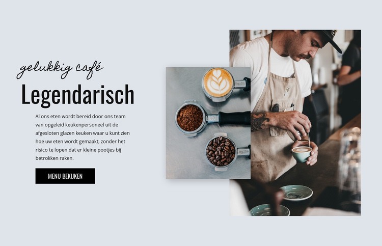 Cafe bakkerij HTML5-sjabloon